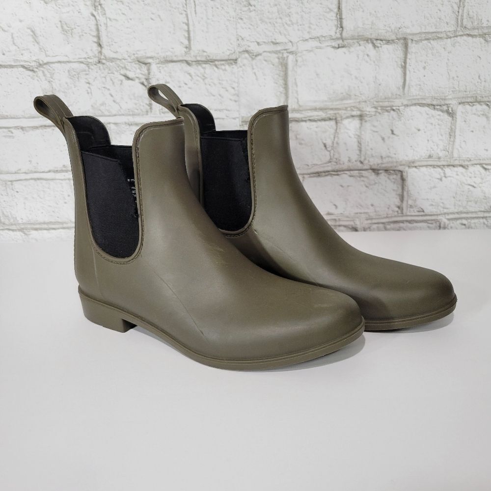 Merona green cute rain boots
